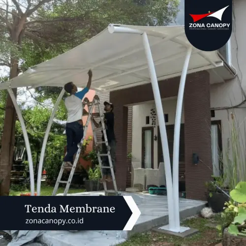 Canoppy Membrane Teras Rumah tebet